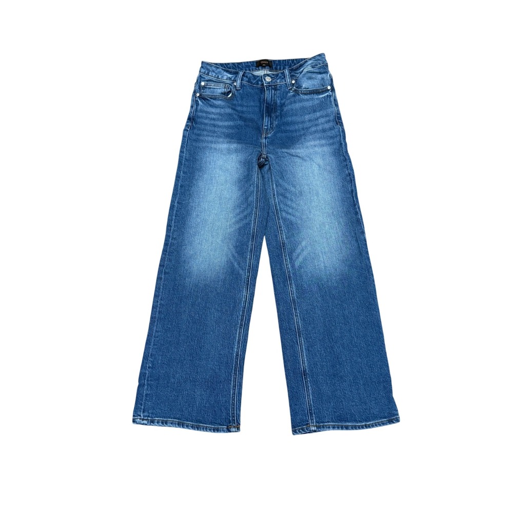 Quince Organic Cotton Bella Stretch Relaxed Straight Jeans 28 Atlantic Blue